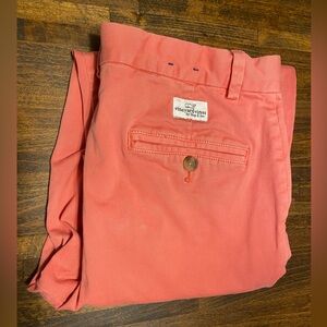 Vineyard Vines BOYS Breaker Pants Size 18 Nantucket Red Chinos Adjustable Waist